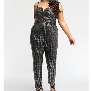 charlotte russe sequin jumpsuit